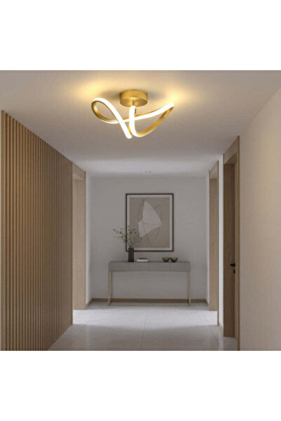 Jiju Serpent Gold LED Wall Light Equivalent 200W