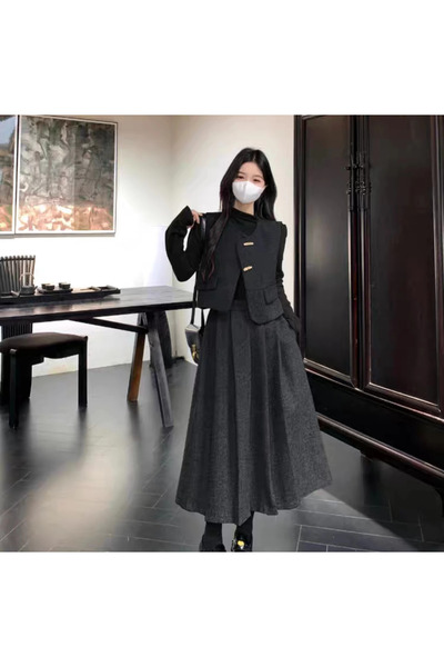 1way Elegant dark gray set