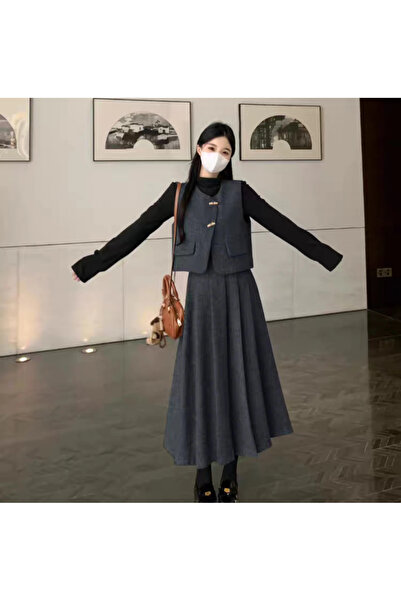 1way Elegant dark gray set