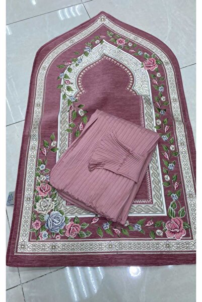 Gerenic Prayer mat set - available in 7 colors - Turkish thermal mat with padded sponge, prayer sheet cover, incense burner, and prayer beads