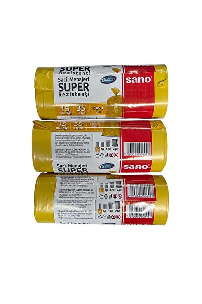 Sano OPTIMA SACI SUPER 35L,15,50*70 GALBENI