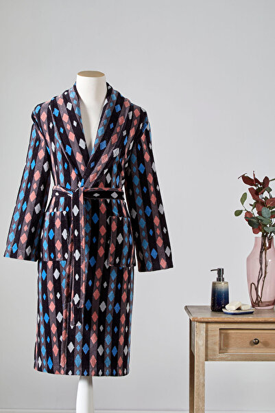 Özdilek Hawai Mosaic Somot Šal kragna Kupaći ogrtač XL