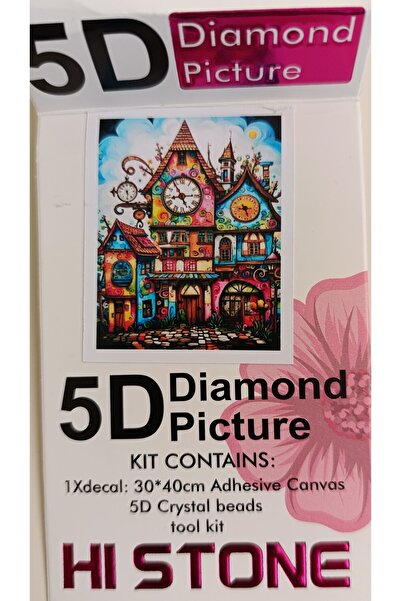 mentaş grup Diamond Painting Beaded Tapestry Mosaic Puzzle Crystal Stone Board 40X30 Kit Full Set