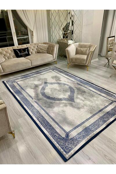 LİMAY غطاء سجادة كبير الحجم - غطاء سجادة - قابل للغسل - عملي - قماش مخملي - ديكور - 250 سم × 350 سم