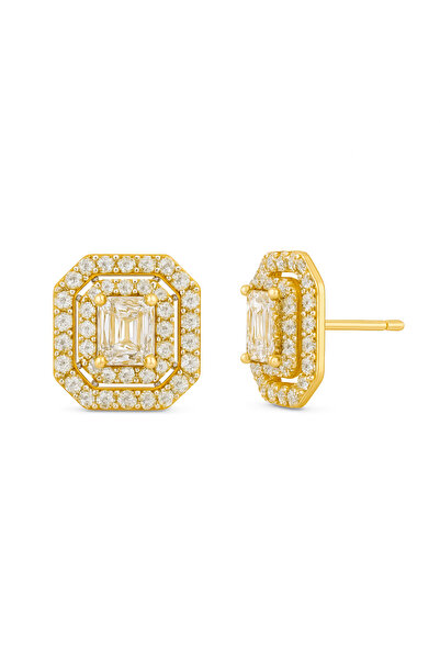 neslyaccessories 14K Gold Baget Küpe