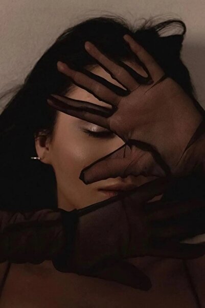 Limelia Mănuși negre din tul uni Mănuși de bal Mănuși de petrecere Mănuși pen...