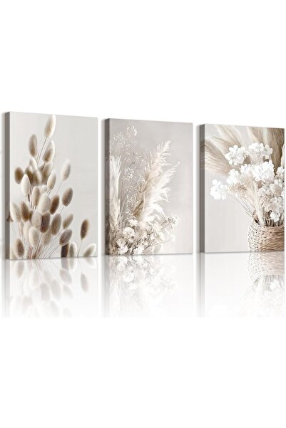 ALAYRA International لوحة فنية جدارية قماشية بتصميم بوهو بسيط، 40×60 سم - ديك...