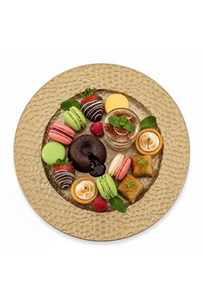 mawfoor Gold dessert serving dish 1+1