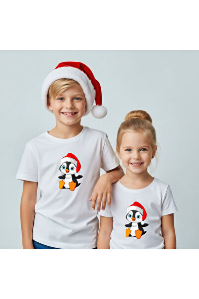 matelio Christmas Penguin Kids T-shirt