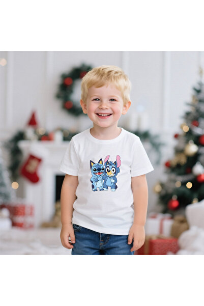 matelio Stitch and Bluey children's t-shirt