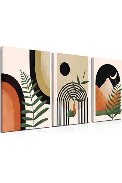 ALAYRA International لوحة فنية جدارية قماشية بتصميم بوهو بسيط، 40×60 سم - ديك...