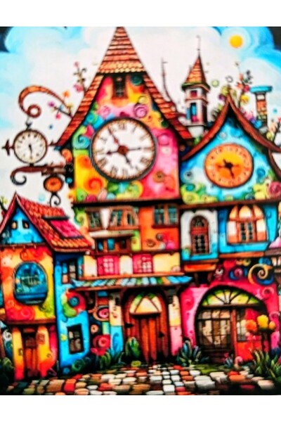 mentaş grup Diamond Painting Beaded Tapestry Mosaic Puzzle Crystal Stone Board 40X30 Kit Full Set