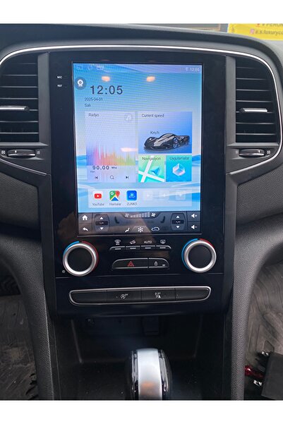 NEVVTOON Megane 4 Tesla ekran 4Gb ram 64Gb hafıza CarPlay geri kamera