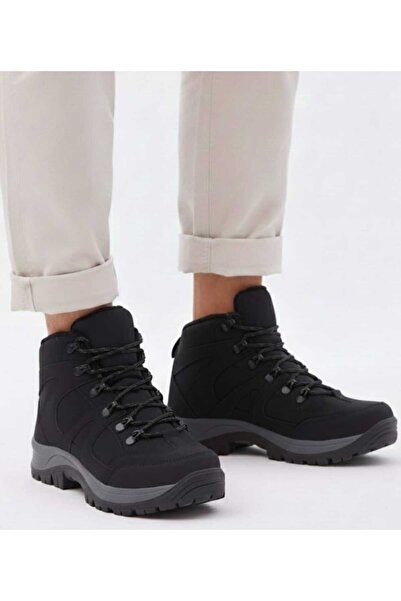 Elit 3017 Black Lightweight Comfortable Non-Slip Sole Cold-Proof Men's Boots