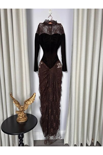ADORA long lace evening dress