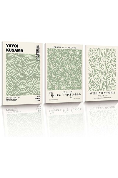 ALAYRA International لوحة فنية جدارية قماشية بتصميم بوهو بسيط، 40×60 سم - ديك...