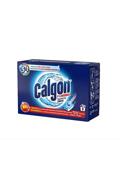 calgon home Tablete anticalcar Calgon 3 în 1 – Formula Powerball, pachet de 8