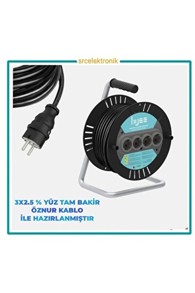 öznur kablo Araç Şarjı Uyumlu 45 METRE 3x2.5 Yüzde Yüz Tam Bakır 4 'lü Makara...