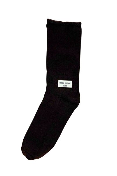 FENRA STUDIO Elastic-Free Socks with Full Towel Inside, Soft Thermal Brown Me...