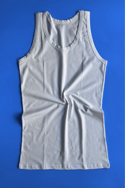 VicTroy Blackron |   4-Pack Oval Neck White and Black Soft Cotton Fabric Men's Undershirt 10E06