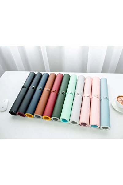 Xrades Deri Mousepad Laptop Bilgisayar Için Geniş Masa Matı Deri Mouse Pad 80x40 Cm Pastel Lindos
