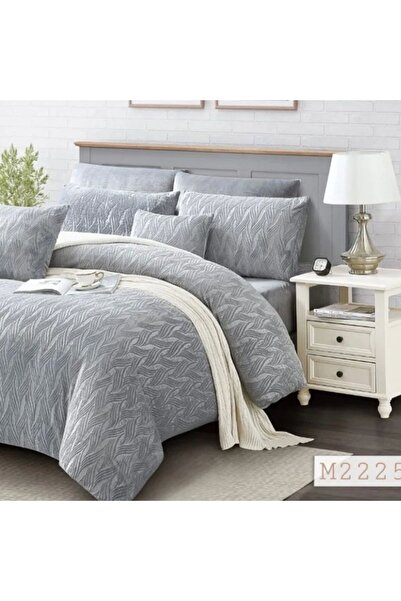 Reiashn Flanno light gray winter double bedspread