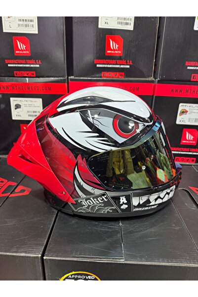 SHNMOTO Pista joker parlak kırmızı kask