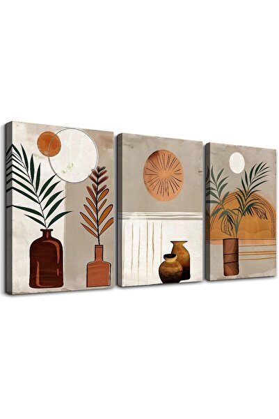 ALAYRA International لوحة فنية جدارية قماشية بتصميم بوهو بسيط، 40×60 سم - ديك...