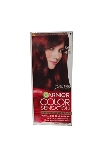 Garnier Set 3 x Color Sensation Permanent Hair Dye 5.62 Intense Precious Cherry 110 ml
