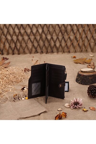 JP POLO Vegan Leather Women's Wallet with Coin and Card Compartments