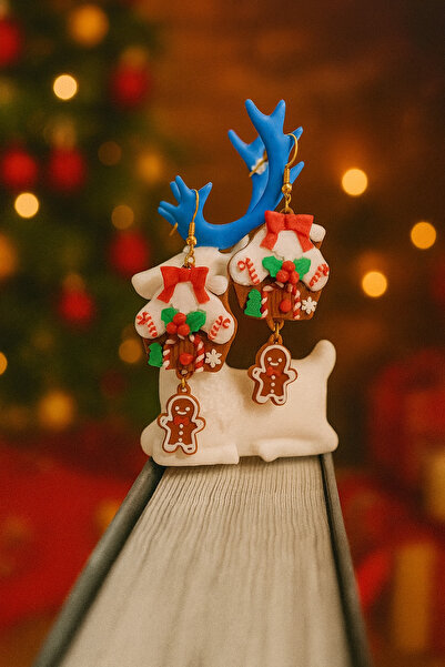 OEM Christmas Themed Earrings – Sweet Home & Gingerbread Man