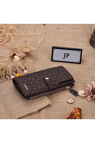 JP POLO Vegan Leather Women's Wallet with Coin and Card Compartments