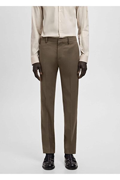 MANGO Man Süper slim fit streç kumaştan kumaş pantolon