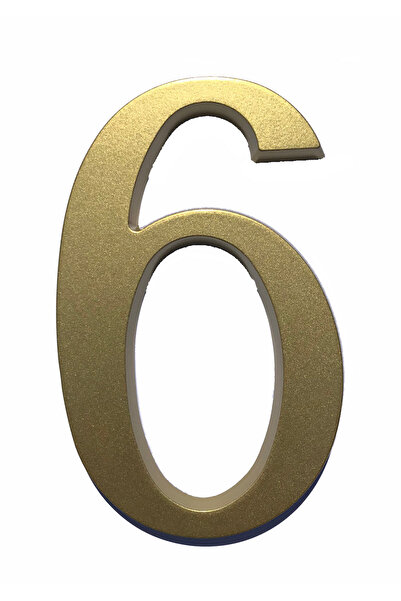 ICON TOOLS HOUSE NUMBER, ALUMINUM, 200 MM, GOLD, /DIGIT 6/9/