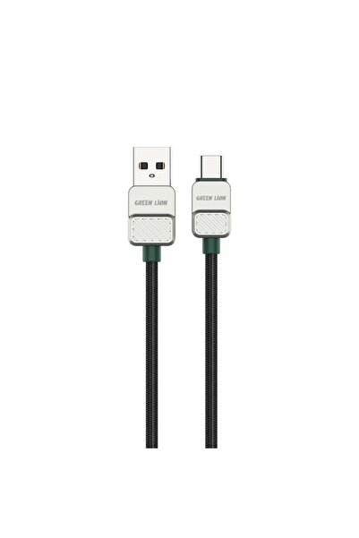 Green Lion كابل USB-A إلى Type-C مضفر مطلي كهربائيًا بطول 1 متر - شحن سريع بق...