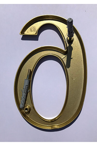 ICON TOOLS HOUSE NUMBER, ALUMINUM, 200 MM, GOLD, /DIGIT 6/9/
