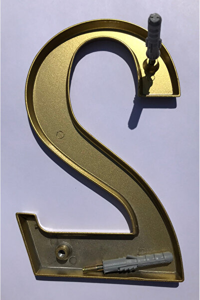ICON TOOLS HOUSE NUMBER, ALUMINUM, 200 MM, GOLD, /DIGIT 2/