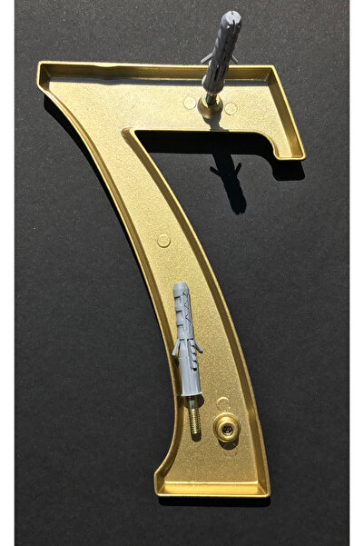 ICON TOOLS HOUSE NUMBER, ALUMINUM, 200 MM, GOLD, /DIGIT 7/