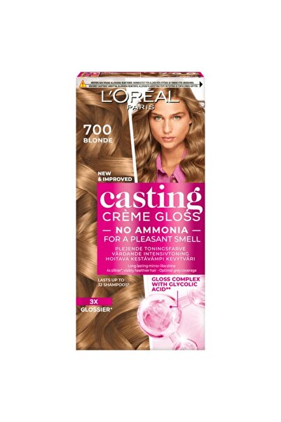 L'Oreal Paris Set 2 x Casting Creme Gloss Semi-Permanent Hair Dye 700 Blonde 180 ml