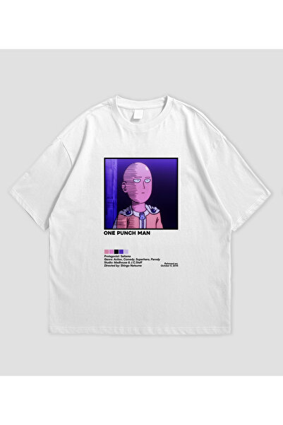 SVART WEAR Μπλουζάκι Unisex One Punch Man Anime με τύπωμα oversized
