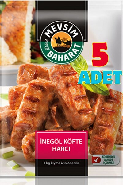 Dört Mevsim Baharat 5 Paket İnegöl Köfte Harcı (5x100g) – Yüksek Kalite inegö...