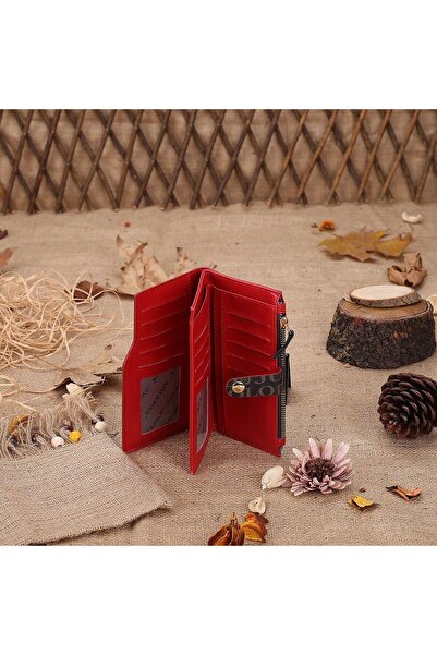 JP POLO Vegan Leather Women's Wallet with Coin and Card Compartments