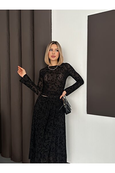 Cistern İstanbul Γυναικείο φόρεμα με δαντέλα και κέντημα