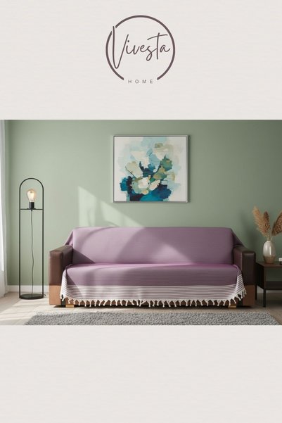 Vivesta Home 180x210 Neklizajuća navlaka za sofu, pamučna, periva, otporna na...