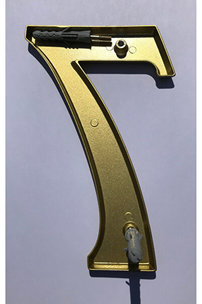 ICON TOOLS HOUSE NUMBER, ALUMINUM, 200 MM, GOLD, /DIGIT 7/