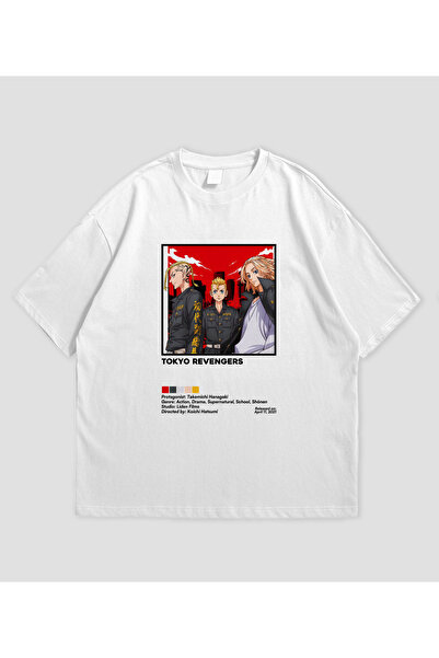 SVART WEAR Tokyo Revengers Anime Štampano Oversize kroj Unisex T-shirt