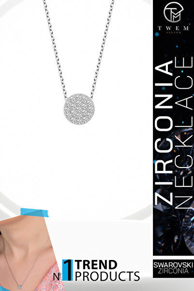 Swaroski Zirconia Taşlı Çember Kolye | Bütünlük ve Sonsuzluk