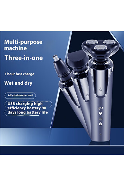 TX Electric Shaver with Digital Display, Floating Dual-Ring Blade Head, 3-in-1/4-in-1 Grooming Kit gift