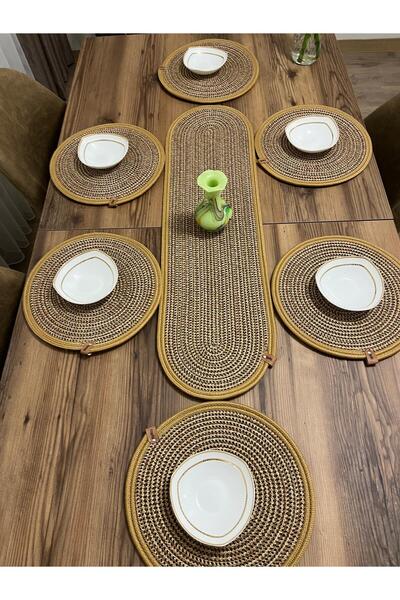 Namteks Șuviță de iută 6 bucăți supla 1 bucăți runner cadou pentru mireasă