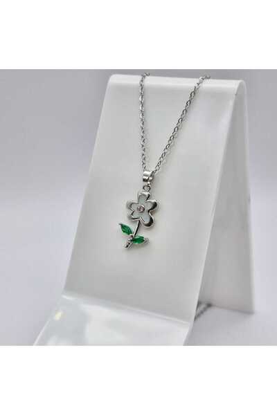 Stainlesss stellss Charming Flower Çelik Kolye